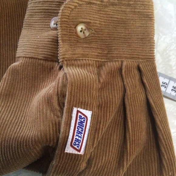 Vintage planet Mars snickers long sleeves coudoroy button down shirt size XL - Picture 7 of 10